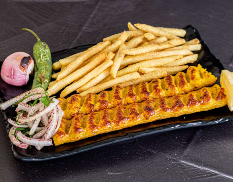 Persian ground chicken kebab