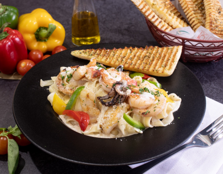 Seafood Alfredo Sauce Pasta