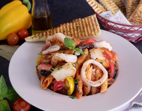 Seafood Arrabbiata Sauce pasta