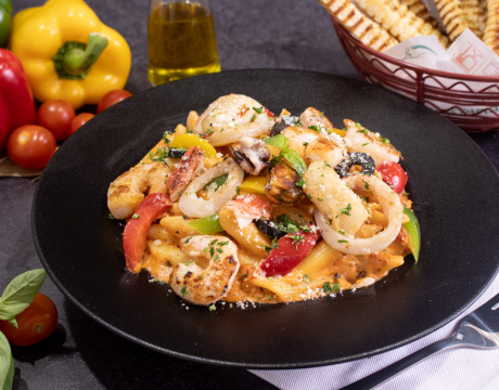Seafood Creamy Pink Sauce Pasta