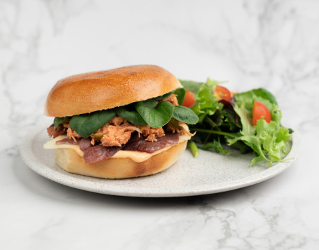 Creamy Chicken Bagel